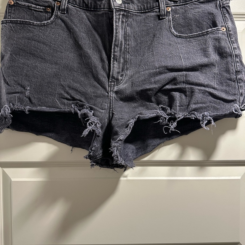 3 Pairs- Abercrombie & Fitch Distressed Denim Women Shorts - Picture 4 of 9